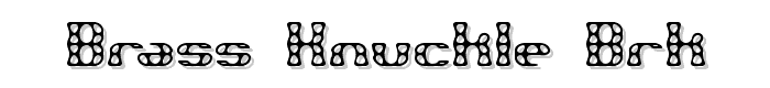 Brass Knuckle BRK font